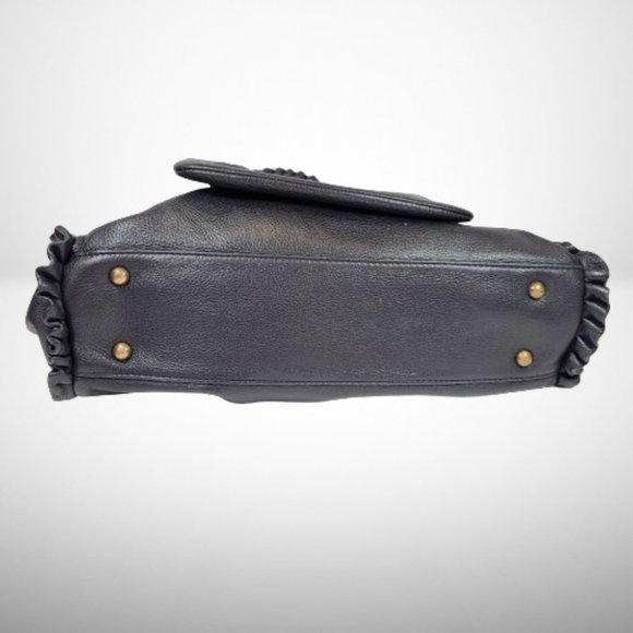 Stunning Dolce & Gabbana Ms Curly Black Leather Large Hobo Handbag - Picture 6 of 16